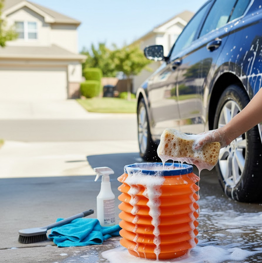 🎁 Foldable Storage Bucket – Water Container & Dustbin for Home, Car, Kitchen